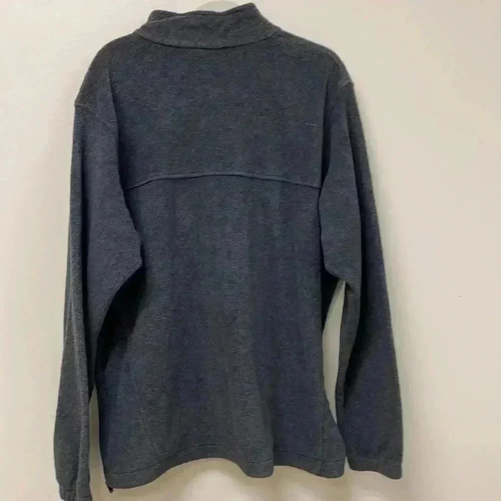 COLUMBIA black 1/4 zip fleece jacket. Size XL. Work casual vacation cold warm - Picture 2 of 6